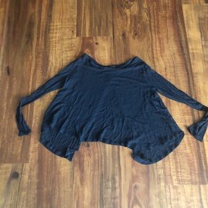 Long sleeve blue Blouse